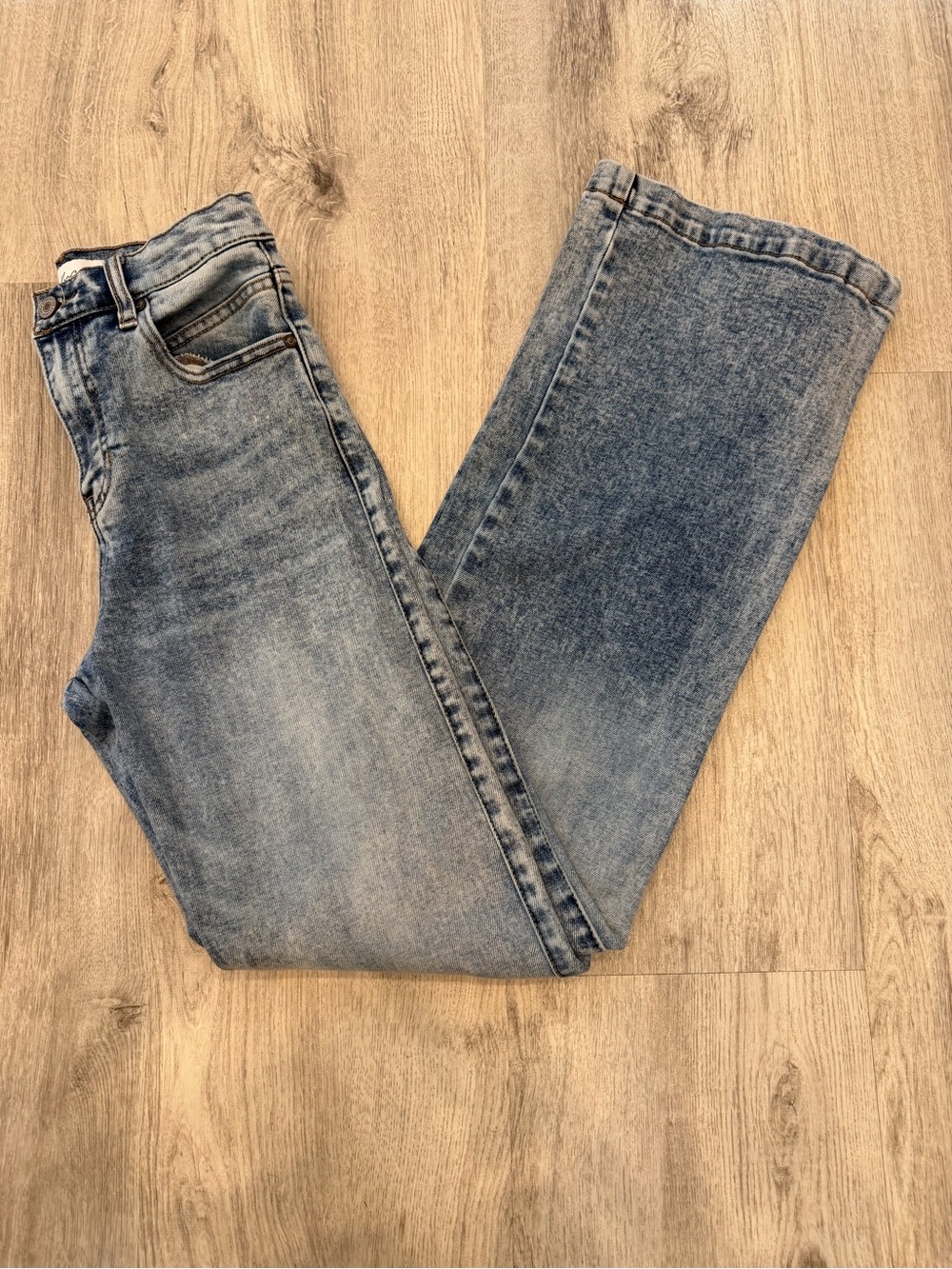 KanCan High Rise Stretch Wide Leg Jeans Light Wash Size 1/24